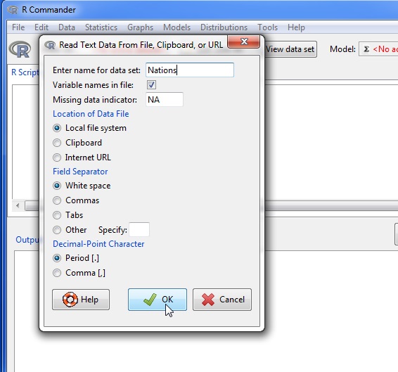 Reading data from a text file